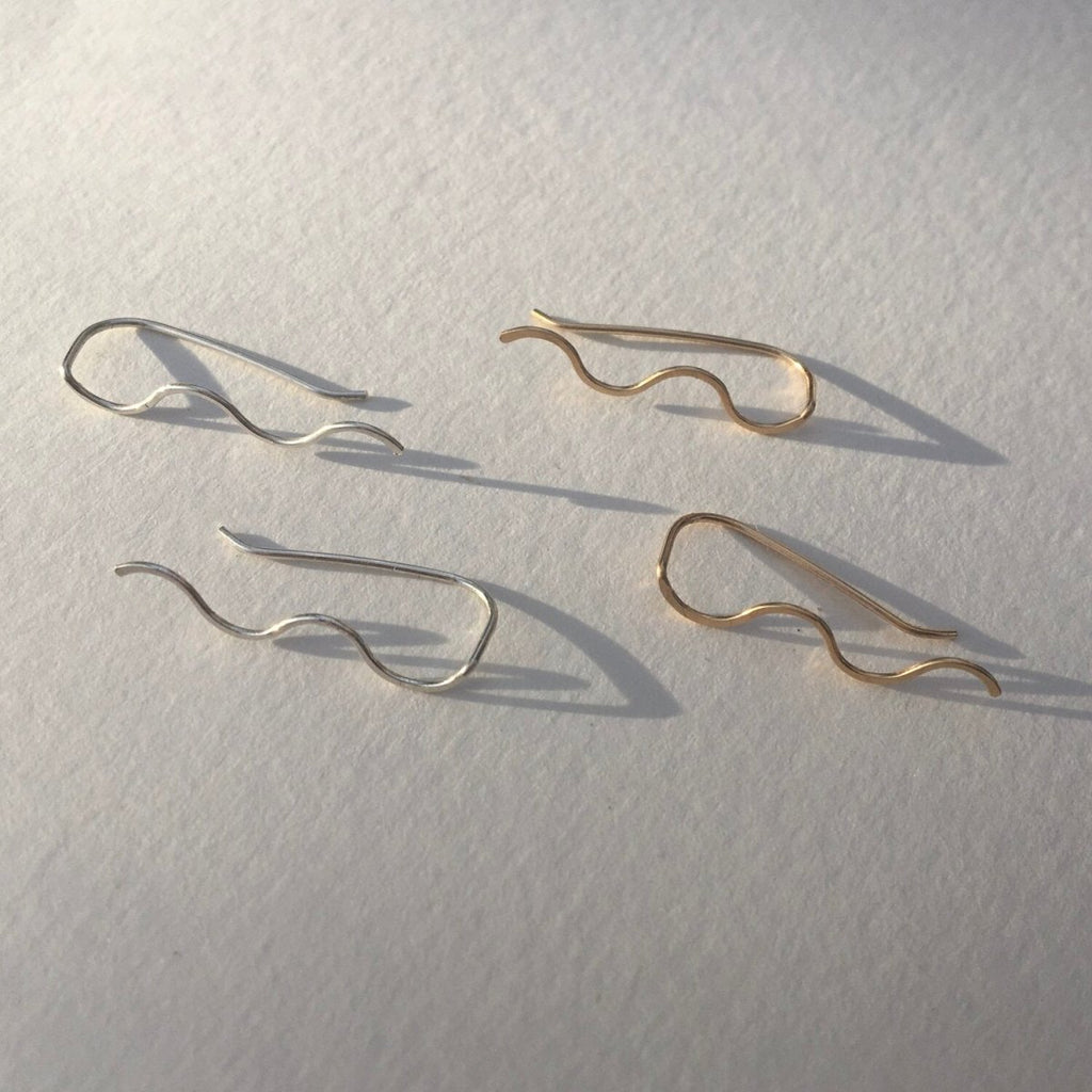 Sophie Kissin Squiggle Ear Climbers (Silver or Gold) - Victoire BoutiqueSophie Kissin JewelryEarrings Ottawa Boutique Shopping Clothing
