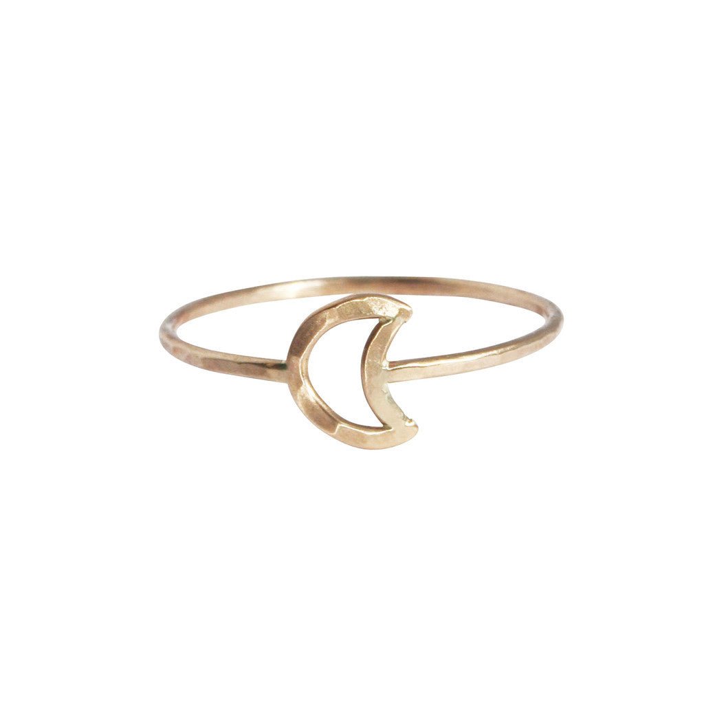 Stefanie Sheehan Gold Fill Crescent Moon Ring - Victoire BoutiqueStefanie SheehanRings Ottawa Boutique Shopping Clothing