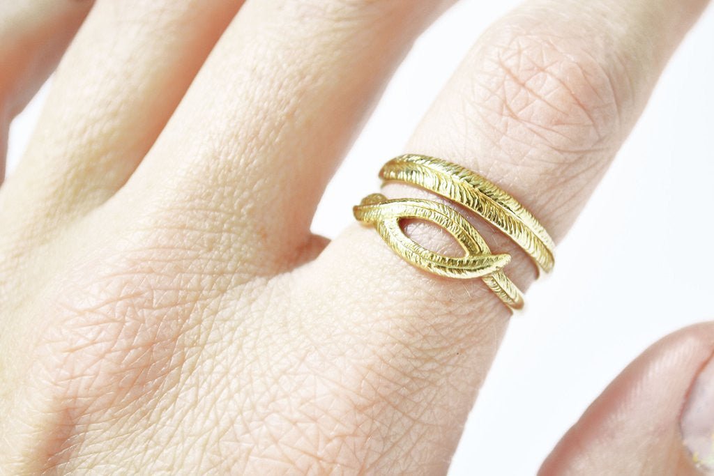 Stefanie Sheehan Woven Palm Ring (Brass or Silver) - Victoire BoutiqueStefanie SheehanRings Ottawa Boutique Shopping Clothing