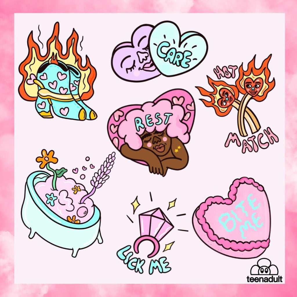 Teenadult Give This to Your Crush Sticker Sheet - Victoire BoutiqueTeenadultStickers Ottawa Boutique Shopping Clothing