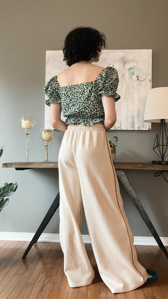 Thief & Bandit Leopard Top (Key Lime) - Victoire BoutiqueThief & BanditTops Ottawa Boutique Shopping Clothing