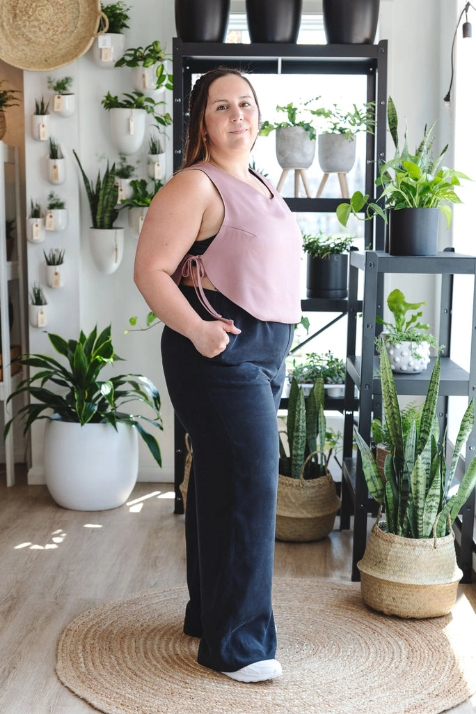 Valerie C. Wide Cupro Pants (Black) - Victoire BoutiqueValerie CPants Ottawa Boutique Shopping Clothing