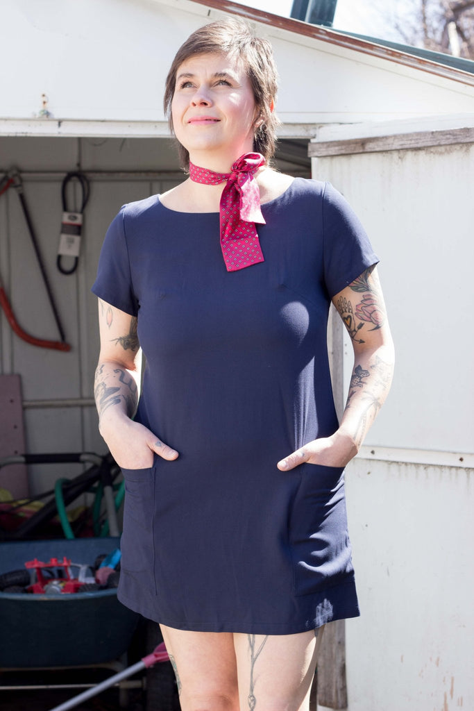 Vera Véro Thora Dress (Navy) - Victoire BoutiqueVera VéroDresses Ottawa Boutique Shopping Clothing