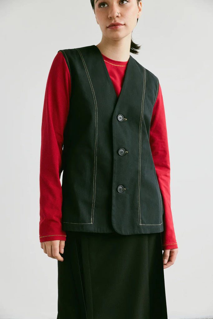 Veri Sabato Vest (Black) - Victoire BoutiqueVeriTops Ottawa Boutique Shopping Clothing