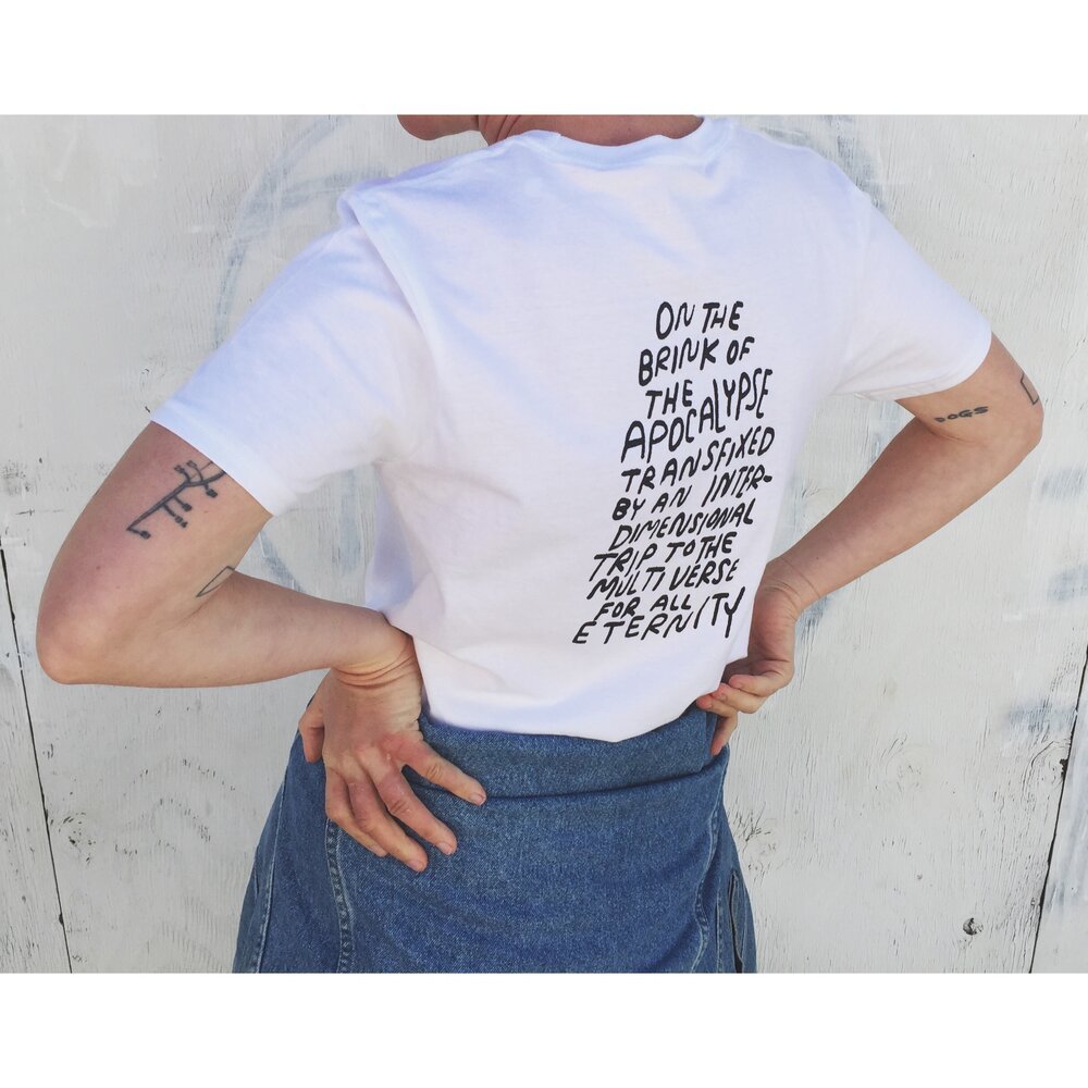 Wawa On the Brink of the Apocalypse (White) - Victoire BoutiqueWawa DesignsTshirt Ottawa Boutique Shopping Clothing